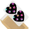 Awesome 2 x Heart Stickers 10 cm - Pop Art