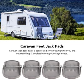 4PCS Caravan Jack Pads Load Dispersion Rust Proof High Strength Heavy Duty Jack Lifting Pad Adapter for RV