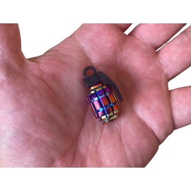 Marcraft Multi Colour Rainbow Grenades Aluminium Tyre Valve Caps Dust Caps (4 Pack) Universal Wheel Tyre Valve Caps Dust Caps for Cars, SUVs, Bicycles, Motorcycles, Trucks | Screw-On