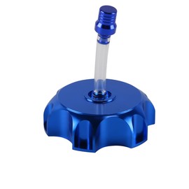 Laroal Fuel Tank Cap Motorcycle CNC Aluminum Gas Fuel Tank Cover Cap for Enhanced Performance and Durability Blue