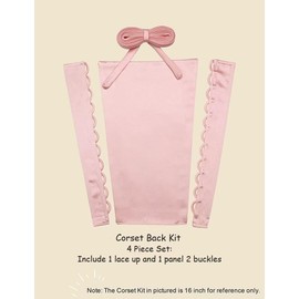 4PCS/Set Wedding Dresses Corset Kit Panel Extender Zipper Replacement Adjustable Corset Back Kit for Prom Dresses