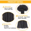 Ainimiu 6-18 Inch Dreadlock Extensions Human Hair 0.6cm Thin Loc