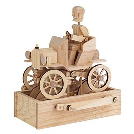 Timberkits Vintage Car Automata Mechanical Wooden Puzzle-Model Construction Kit, Wood