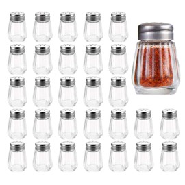 Shylve 30 Mini Salt and Pepper Shakers Set | Portable Salt and Pepper Mills Set | Compact Salt & Pepper Pots for Travel and Home Use