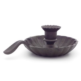 Cast Iron Taper Candle Holders with Handle, Vintage Metal Candlestick Holders for Farmhouse Home Decor, Decorative Candle Stick Holder for Wedding, Dinning, Party