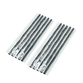 X AUTOHAUX 10pcs Black 6mm Car Vehicle Tire Strips Tyre Tubeless Seal String Repair Tool
