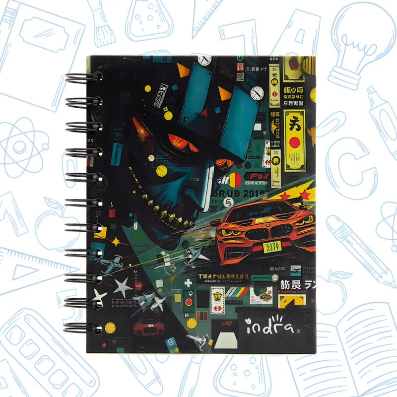 Cuaderno De Bolsillo Arte Indra De 100 Hojas 5 Piezas