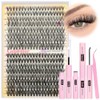Eyelash Extension Kit 320PCS Lashes Clusters 30D+40D Lash Extension Kit