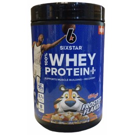 SixStar 100% Whey Protein Plus Frosted Flakes Flavor 1.81lb Can (Y5)