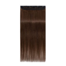 SEGOHAIR Clip In Hair Extensions for women One Piece 5 Clips Real Human Remy Hair Extension Long Straight Hairpieces for women 10 Inches #04 Medium Brown