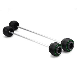 LLIDFONK For Kawasaki Z900 Z900RS Z900SE Z 900 RS SE 2019-2025 Accessories Motorcycle Front Wheel Rear Wheel Fork Axle Fork Crash Protector Pad (Green)