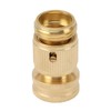 2PCS Water Hose Quick Connector Brass 3/4 Inch Male and
