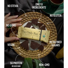 Truvani Plant Based Snack Bars | Chocolate Chip Banana Bread 4 Pack | 5g Protein | USDA Organic and Vegan | The Only Bar | Dairy, Soy, and Gluten Free | Individually Wrapped