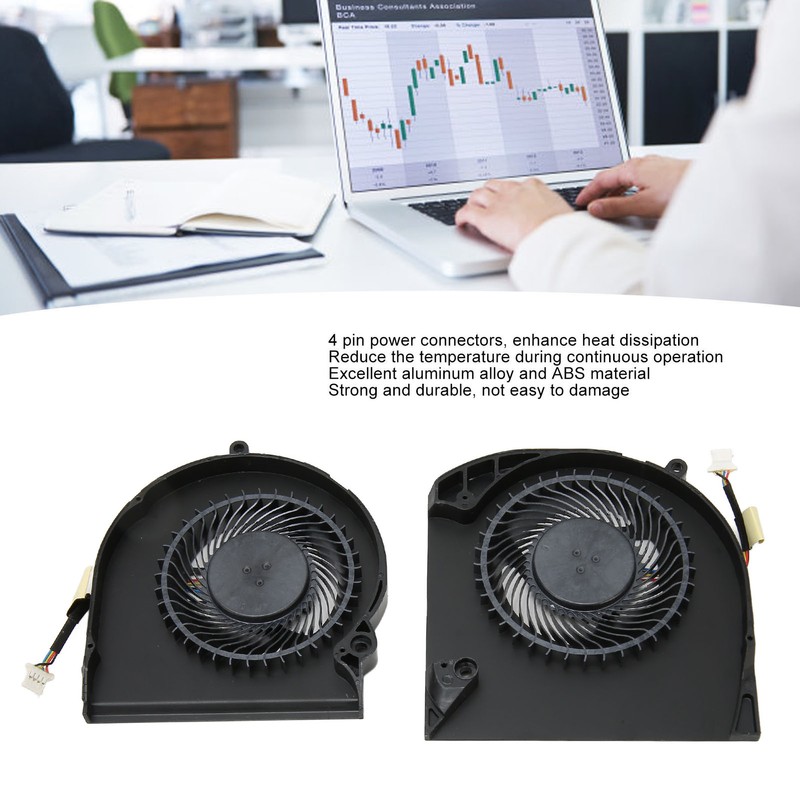 4 Pin Laptop Cooling Fan Replacement for Dell Alienware 15