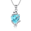 LONAGO Frog Necklace Birthstone Frog Pendant Necklace Present for Women