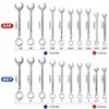 Bestgle 20Pcs Mini Wrench Set, Metric SAE Open Box End