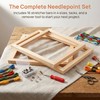 Needlepoint Stretcher Bars Wooden Adjustable Frame Set for Embroidery and