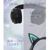 DWCQRTM Bluetooth5.3 猫耳ヘッドホン ワイヤレスヘッドフォン ピカピカ 猫耳ヘッドセット オーバーイヤーヘッドホン 遮音 密閉型 可愛い