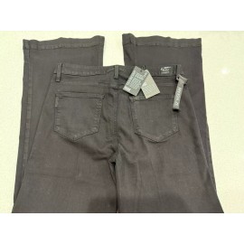 Paige NWT Paige Leenah Slim Wide Leg High Rise Transcend Jeans Black Shadow Size 32