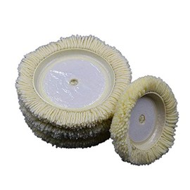 150 mm (6 Inch) Car Polishing Pad Polishing Hood Velcro Set Wool Polishing Set Polishing Pad for Polishing Machine Polishing Fur Polishing Hood Velcro Back