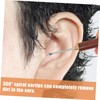 Beavorty 2pcs Wooden Ear Picks Practical Ear Wax Removers Lightweight