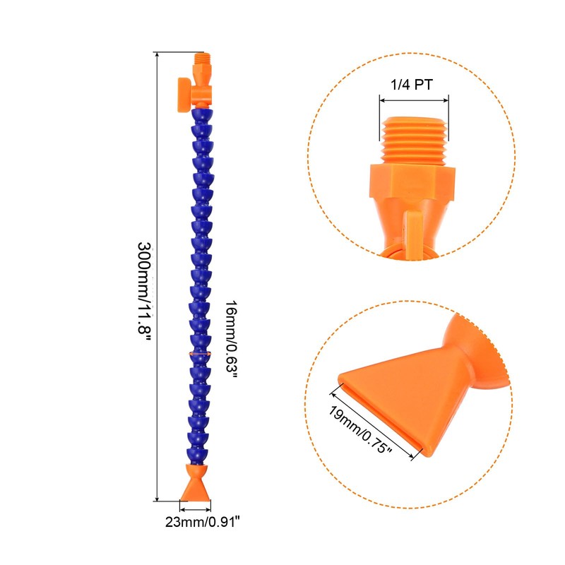 QUARKZMAN 1/4 Inch Thread Flexible Water Oil Coolant Pipe Hose