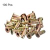 uxcell 5/16-18 Multi-Grip Rivet Nuts, 100pcs Pre-Bulbed Shank Flat Head