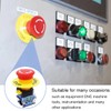 Xiatiaosann 22mm Emergency Stop Button Switch 1NO 1NC Red Mushroom