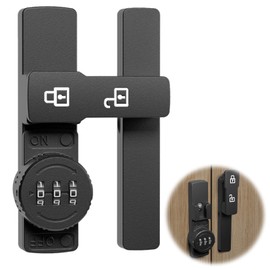 Fine jade2 Lock with Password Lock Sliding Door Lock Hasp Combination Lock for Sliding Door, Bathroom, Garden, Window, Indoor