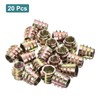 sourcing map 20Pcs Hex Threaded Inserts, M8-1.25x13 Zinc Alloy Hex-Flush