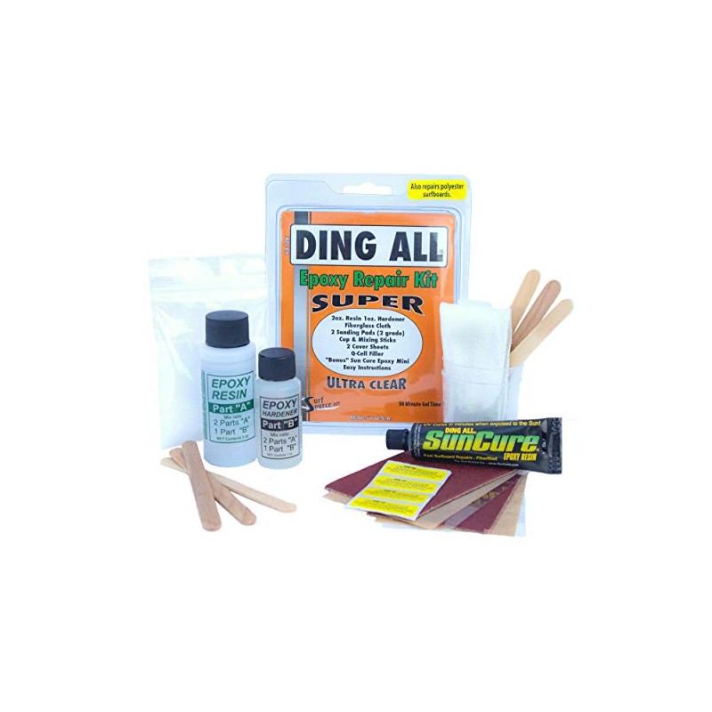 Ding All Super Epoxy Repair Kit for Surfboards and More