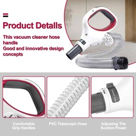 Vacuum Replacement Part Hose Handle,Upgraded Replacement Hose Handle fit Shark Rotator Professional Lift-Away Vacuum NV500, NV501, NV502, NV503, NV504, NV505, NV510, NV552, UV560
