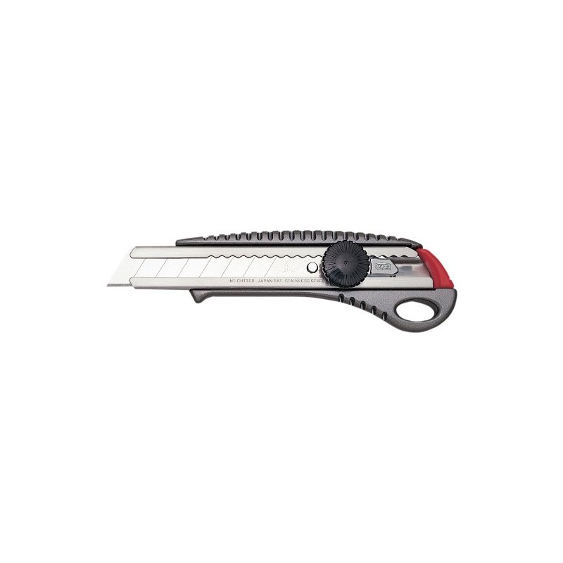 NT Cutter Heavy-Duty Aluminum Die-Cast Anti-Slip Contoured Grip Screw-Lock Utility