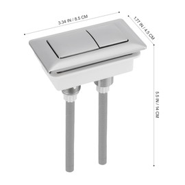 Gadpiparty Toilet Tank Flush Button Dual Flush Toilet Push Button Made of Abs Simple Sturdy Use