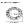 sourcing map TC815 Thrust Needle Roller Bearings with Washers 1/2"