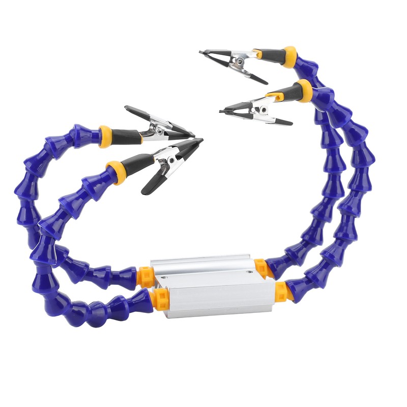 Soldering Helping Hands ABS Flexible Arm Aluminum Alloy Base Third