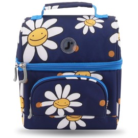 J World Corey Kids Lunch Bag. Insulated Lunch-Box for Boys Girls, Joy Daisy