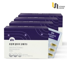 Vitamin House [Vitamin House Co., Ltd.] Supercritical Altige Omega 3 4 boxes (12 months supply) / 비타민하우스 [비타민하우스(주)] 초임계 알티지 오메가3 4박스(12개월분)