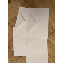 Tiffany & Co. 5pc Tiffany Co.Packaging Blank White Note Cards & Envelope 3.5"x2.75” embossed