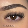 10 Pairs of “Foxy” 3D Lashes, a luxurious and high-quality