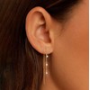 Drop Earrings Gold Long Rhinestone Hanging Glitter Earrings for Women
