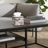 TOLIDA PU+ Wood Square Tissue Box Cover - Retro Household