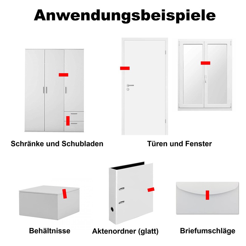 100 x Seal Stickers Removable Without Residue 70 x 20
