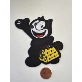 Unbranded Felix The Cat Cartoon  iron on patch NEW 3.5” X 2.25” Appx