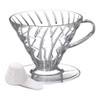 Hario V60 Plastic Coffee Dripper, Size 01, Clear