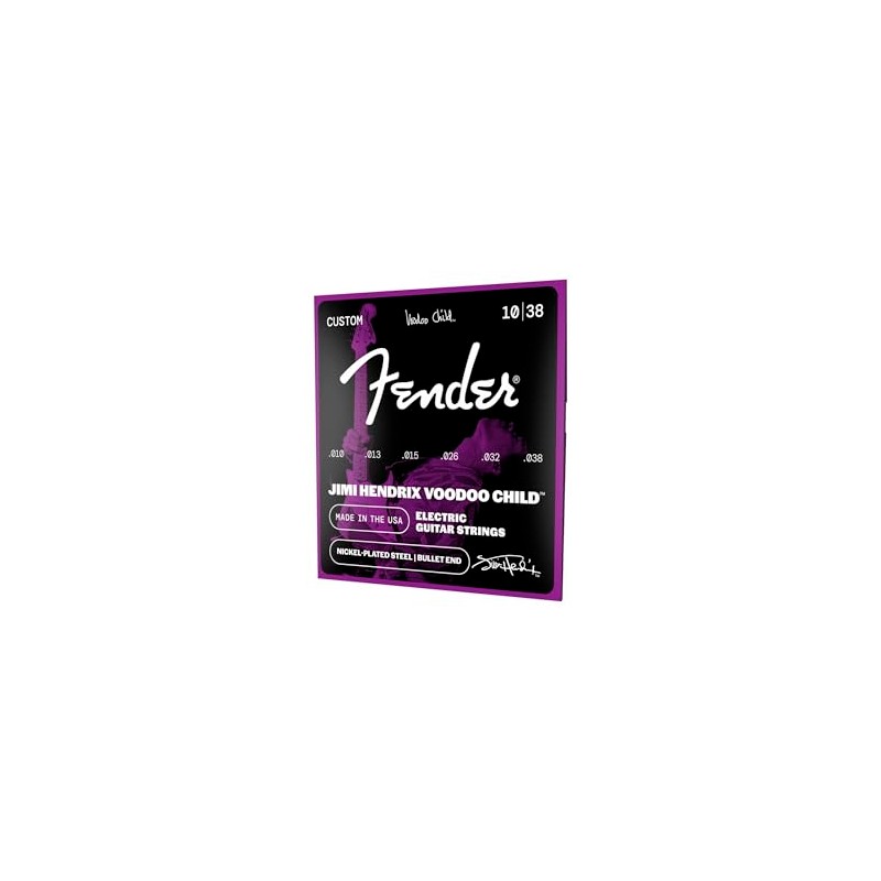 Fender Hendrix Voodoo - Cuerdas para guitarra eléctrica, acero niquelado,