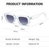 RUNHUIS Vintage Rectangle Sunglasses Women Men Retro Small Square Chunky