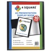Display Book - Black Presentation Display Book Folder Folio for