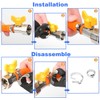 260 PCS 12 Sizes Single Ear Hose Clamps, 5.3-33.1mm 304