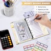 Taope Budget Planner, 6-Ring A6 Budget Binder, Money Organiser, with